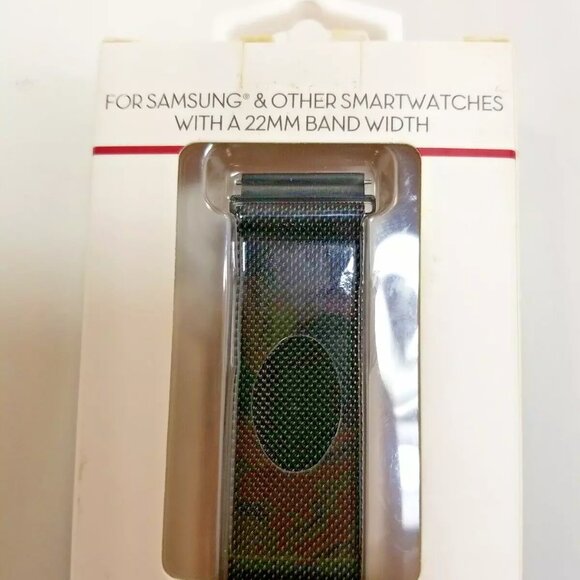 WITH It Stainless Steel Mesh Band for SAMSUNG Smartwatches - Black 22MM - Picture 5 of 5